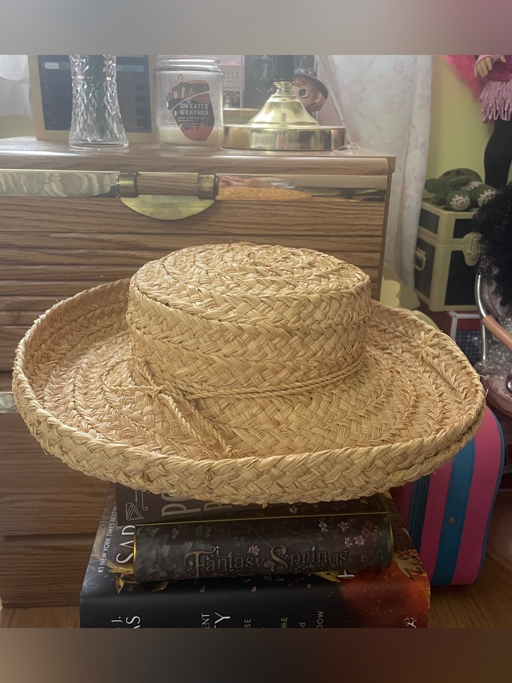 Helen Kaminski Natural Straw Boater Sun Hat